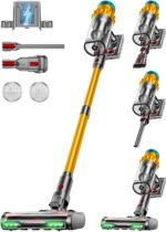 Cordless Vacuum Cleaner, 650W/55KPA/70 Mins Vacuum Cleaners for Home with Self-Standing, Anti-Tangle Brush, Smart Display and 1.8L Cup Cordless Stick Vacuum Cleaner for Pet Hair/Carpets - Image 2