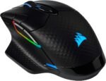 Corsair Dark CORE RGB PRO SE Wireless FPS/MOBA Gaming Mouse with Qi Charging – 18,000 DPI – 8 Programmable Buttons – Sub-1ms Wireless – iCUE Compatible – PC, Mac, PS5, PS4, Xbox – Black - Image 2