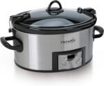 Crock-Pot 6 Quart Cook & Carry Programmable Slow Cooker with Digital Timer Stainless Steel (CPSCVC60LL-S) pack of 1 - Image 2