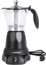 Cuban Coffee Maker, 6 or 3cup Electric Espresso Coffee Maker, Portable Cafeteras Electricas Modernas, Electric Moka Pot with Detachable Base & Overheat Protection, Coffee Gift for Home Travel - Image 2