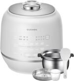 Cuchen 10-Cup Premium IH Pressure Rice Cooker with 316Ti Stainless Steel Inner Pot, 2.1 Bar High Pressure for Multi-Grain & Canning, Auto Steam Clean, White (CRT-RPD1010IEWUS) - Image 2