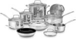 Cuisinart 14-Piece Cookware Set, Chef's Classic Stainless Steel Collection, 77-14N - Image 2