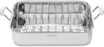 Cuisinart 16-Inch Roaster, Chef's Classic Rectangular Roaster with Rack, Stainless Steel, 7117-16URP1 - Image 2