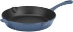 Cuisinart CI22-24BG Chef's Classic Enameled Cast Iron Round Fry Pan, 10-Inch, Provencal Blue - Image 2