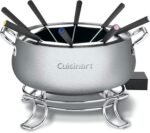 Cuisinart Fondue Pot Set, 3-Quart Stainless Steel Electric Fondue Pot for Chocolate, Cheese, Broth, and Oil, Includes 8 Forks, Temperature Control, Nonstick Interior, Dishwasher Safe, CFO-3SSNAS - Image 2