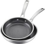 Cuisinart FusionPlus Nonstick Stainless Steel Cookware Set, 2-Piece Skillet Cooking Set with PFAS-Free PURELYSEAR Ceramic Non Stick Technology, Scratch Proof, Cool Grip Handles, Dishwasher Safe - Image 2