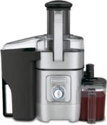 Cuisinart Juicer Machine, Die-Cast Juice Extractor for Vegetables, Lemons, Oranges & More, CJE-1000P1,Silver/Black, 15.35" x 11.8" x 19.01" - Image 2