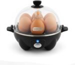 DASH Electric Rapid Egg Cooker for Hard Boiled/Poached/Scrambled Eggs or Omelets with Auto Shut-Off Feature, Black, 7 Egg Capacity - Image 2