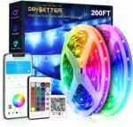 DAYBETTER Led Strip Lights 200 ft (2 Rolls of 100 ft) Ultra Long Smart Light Strips with App Voice Control Remote, RGB Music Sync Color Changing Lights for Bedroom, Kitchen, Party,Home Decoration - Image 2
