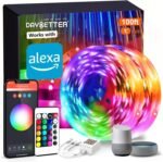 DAYBETTER Smart WiFi Led Lights 100ft, Tuya App Controlled Led Strip Lights, Work with Alexa and Google Assistant, Timer Schedule, Color Changing Led Lights for Bedroom Party Kitchen - Image 2