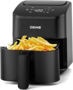 DEIME Air Fryer, Small Digital 3 Qt Airfryer Space Saving Compact, Bake, Reheat, Roasts for Quick Easy Meals, Mini Compact & Quiet, Nonstick & Dishwasher Safe Basket (Black) - Image 2