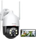 DEKCO 2K WiFi Surveillance Security Camera Outdoor/Home/Dome, Pan-Tilt 360° View, 3MP, Motion Detection and Siren, 2-Way Audio,Full Color Night Vision, Waterproof - Image 2