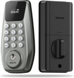 DESLOC C100 Keyless Entry Door Lock with Keypad, Smart Deadbolt Lock for Front Door with 2 Keys, Auto Lock, Easy Installation, 100 PIN Codes, IP54 Waterproof, BHMA Grade 3, Nickel - Image 2