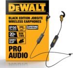 DEWALT Heavy Duty Neckband Bluetooth Earbuds, Wireless Bluetooth 5.2 Headphones w/Microphone, Lightweight Comfort, IP56 Waterproof, Deep Bass Strong Beat, 20H Playtime, Jobsite Behind-Neck Earphones - Image 2