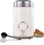 DR MILLS DM-7441W Coffee Grinder Electric, Coffee Bean and Dried Spice Grinder, One Touch Operation, Blade and Cup Made with SUS304 Stainless Steel (White) - Image 2