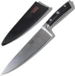 Dalstrong Chef Knife - 8 inch Blade - Forged HC German Steel Chef's Knife - Full Tang - Black G10 Handle - Gladiator Series ELITE - Razor Sharp Kitchen - Professional - Sheath - NSF Certified - Image 2
