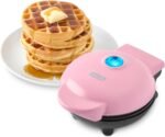 Dash Mini Waffle Maker- Compact Electric Iron for Creative Homemade Treats - PTFE nonstick surface - Easy-to-Clean - Perfect for Kids & Families - Pink - Image 2