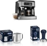 De'Longhi All-in-One Combination Coffee Maker & Espresso Machine & Stainless Steel Milk Frothing Pitcher, 12 ounce (350 ml), Barista Tool, 12 oz & DLSC058 Coffee Tamper - Image 2