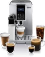 De'Longhi Dinamica LatteCrema Espresso Machine with Automatic Milk Frother for Latte, Cappuccino, Built-in Grinder, Silver, ECAM35075SI - Image 2