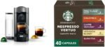 De'Longhi Nespresso Vertuo Plus Coffee and Espresso Maker, Grey + Starbucks by Nespresso Capsules, Vertuo Line - Image 2