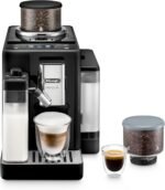 De'Longhi Rivelia Automatic Espresso Machine with Grinder & Milk Frother – All-in-One Coffee Maker, Hot & Iced Latte, Cappuccino, Bean Switch System, Burr Grinder, Compact Italian Design, Black - Image 2