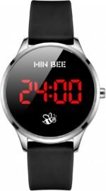 Digital Watch,Large Face Big Numeral Easy Reader,Silicone Strap Wristwatch,Mirror LED Display,Sports Watch for Women,Water Resistant 100 feet - Image 2