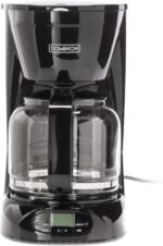 Dominion 15-Cup Deluxe Digital & Programmable Drip Coffee Maker, Auto Keep Warm Function, Anti-Drip System with Permanent Filter and Borosilicate Glass Carafe, One-Touch Operation, Black - Image 2