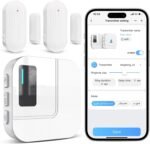 Door Chime,Sanjie WiFi Door Sensor Open Chime When Entering for Business/Home/Store/Office Alert Your Phone,Alarms for Kids Safety,500 FT Range,20 Ringtones ,2 Sensors 1 Receiver - Image 2