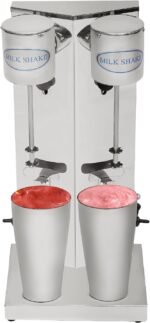 Double Head Milkshake Maker Machine, 180W 16000RPM Milk Shake Blender with Removable Cups, Commercial Electric Dual-Speed Beverage Blender for Yogurt, Milk, Cocktails, Smoothies - Image 2