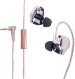 Dual-Magnet Wired Headphones High Resolution High Volume IEM Earbuds for PC PS4 PS5 Xbox Switch Gaming Music Studio, Detachable Cable HiFi Earphones with Mic, 3.5mm Jack Wired Ear Buds, Black - Image 2