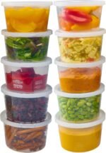 DuraHome - Deli Containers with Lids Leakproof - 40 Pack BPA-Free Plastic Microwaveable Clear Food Storage Container Premium Heavy-Duty Quality, Freezer & Dishwasher Safe (16 oz.) - Image 2