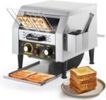 Dyna-Living Commercial Toaster 300 Slices/Hour Conveyor Toaster Commercial 1900W Heavy-duty Stainless Steel Rotating Toasters Oven Restaurant Conveyor Belt Toasters for Bun, Bagel, Bread - Image 2