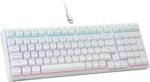 E-Yooso Creamy Mechanical Keyboard Wired, Hot Swappable, Pre-lubed Linear Switches, Gasket Structure with Sound Dampening Foam, RGB Backlit, 99 Keys Custom Gaming Keyboard for PC/Mac,White - Image 2