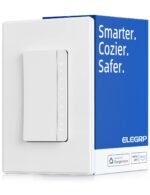ELEGRP Smart Dimmer Light Switch DPR30, 2.4GHz Wi-Fi Dimmer Switch Compatible with Alexa and Google Assistant, Single Pole/3 Way, Needs Neutral Wire, No Hub Required, UL Listed, Matte White, 1 Pack - Image 2
