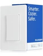 ELEGRP Smart Light Switch, 2.4GHz Wi-Fi Light Switch Compatible with Alexa & Google Assistant, Neutral Wire Required, APP Control and Timer Schedule, UL Certified,Single Pole, White, 1 Pack - Image 2