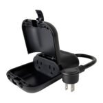 EP Outdoor Smart Plug, Waterproof IP66 WiFi Plug with 2 Individually Sockets, Compatible with Alexa & Google Assistant, Smart Outdoor Outlet for String Lights, UL Certified, Black - Image 2