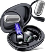 EUQQ Open Ear Headphones - Bluetooth 5.4 Sport Earbuds for Running, Ultra Comfort Open Earbuds Wireless with IP7 Waterproof, 50H Playtime & Stereo Sound,Jet Black - Image 2