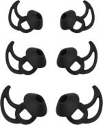 Earbud Replacement Tips Silicone Earbud Tips Ear Tips Compatible with Bose Quietcomfort and Sport Headphone Earbud Rubber Tips Earbud Covers 3 Pairs S M L Black - Image 2