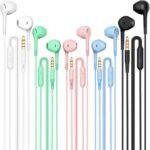 Earbuds Headphones 5 in One Pack, Wired Earbud with Heavy Bass Stereo Noise Blocking, Microphone, Compatible with iPhone, Android Phones, Laptops, Computers, iPad or Any Device with 3.5mm Interface - Image 2