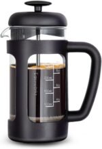 Easyworkz French Press 12 oz Coffee Tea Maker with Borosilicate Glass,Soft Grip Handle - Image 2