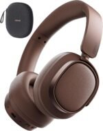 Edifier ES850NB Active Noise Cancelling Headphones, Over Ear Bluetooth Headset, 92H Playtime Wired & Wireless Hi-Res Audio Certified, Fast Charging Clear Calls for Home Office Travel - Brown - Image 2