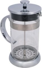 Elanze Designs Stainless Steel 1 Liter Glass French Press Coffee and Loose Leaf Tea Maker - Image 2