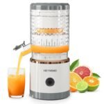 Electric Citrus Juicer Machines, Rechargeable Lemon Juicer Squeezer with USB Cable & Cleaning Brush, Portable Juicer for Fresh Orange, Lime, Grapefruit, Easy to Clean, White - Image 2