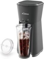 Electric Iced and Hot Tea Maker with 20oz Traveling Tumbler, Single Coffee Machine with Reusable Filter (BLACK) - Image 2