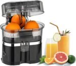 Electric Juicer Machine, Cold Press Juicer for Citrus, 500ml Capacity with 18000 RPM Motor for Oranges, Lemons, Limes, Grapefruits - Image 2