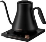 Electric Kettle, Gooseneck Electric Kettle, ±1℉ Precise Temperature Control, Stainless Steel Interior, Quick Heating for Pour Over Coffee, Tea & Boiling Water, 0.9L (Black) - Image 2