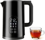 Electric Kettle with Temperature Control, 1.7L Stainless Steel Hot Water Kettle, 5 Presets for Tea & Coffee, 2H Keep Warm, Fast Boil, Auto Shut-Off & Boil-Dry Protection, Cordless Tea Kettle, Black - Image 2