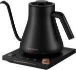 Electric Kettles, Gooseneck Electric Kettle, ±1℉ Temperature Control, Stainless Steel Inner, Quick Heating, for Pour Over Coffee, Brew Tea, Boil Hot Water, 0.9L Black - Image 2