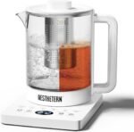 Electric Tea Kettle with Infuser, 1.5L Glass Water Boiler with Temperature Control, 24H Keep Warm & Auto Shut-Off, White - Image 2