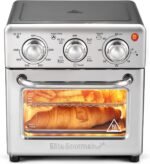 Elite Gourmet EAF0852SS 8.5Qt. Capacity Air Fryer Oven, Air Fry, Broil, Toast, Bake & Broil with Convection, Time and Temperature Controls, 800-Watts, Includes 25 Delicious Recipes, Stainless Steel - Image 2